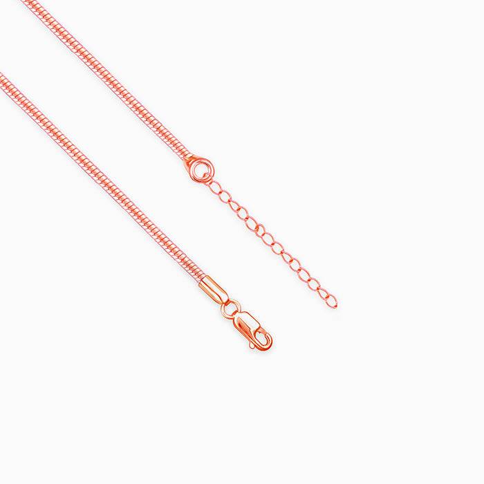 Giva 925 Sterling Silver Rose Gold Round Chain | Gifts For Women And Girls | With Certific : CH095