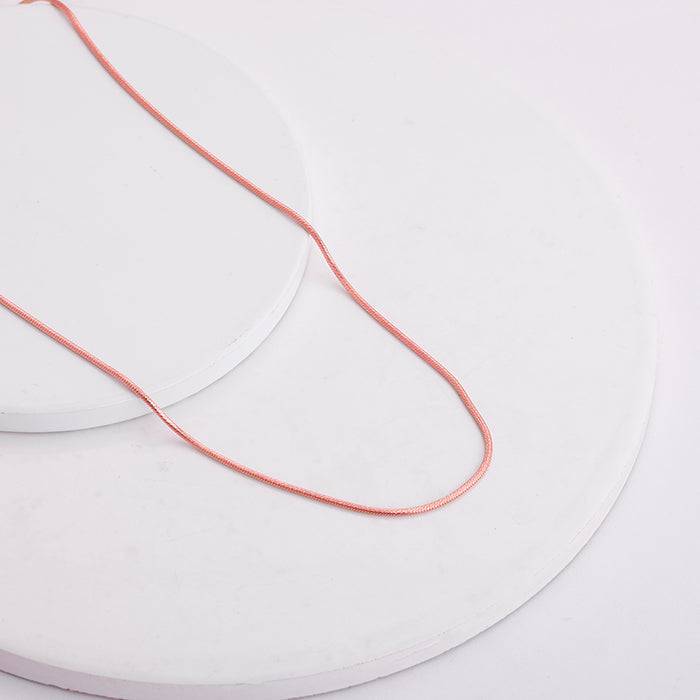 Giva 925 Sterling Silver Rose Gold Round Chain | Gifts For Women And Girls | With Certific : CH095