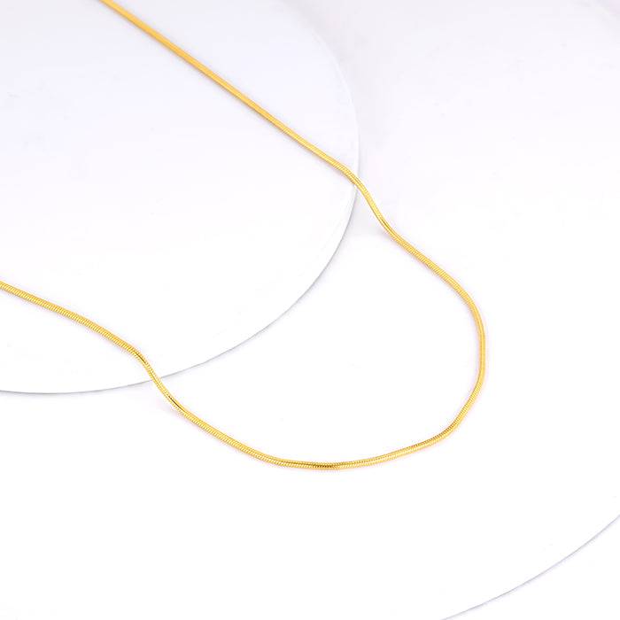 Giva 925 Sterling Silver Golden Round Chain | Gifts For Women And Girls | With Certificate : CH097