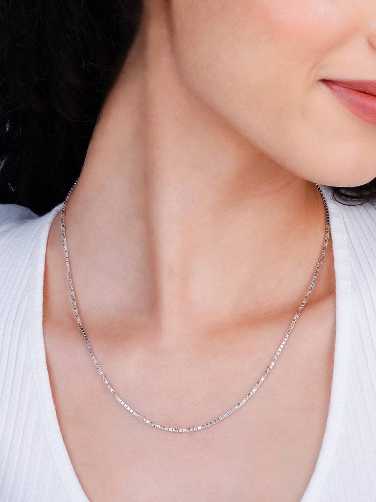 Giva 925 Sterling Silver Stunning Box Chain