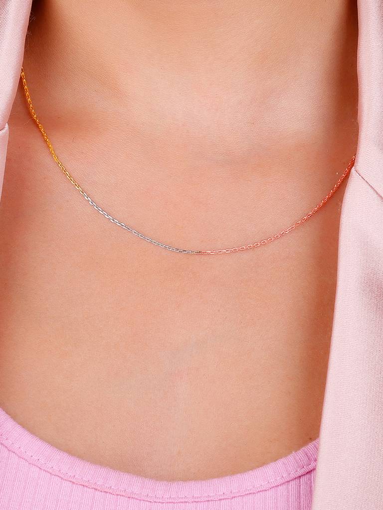 Giva 925 Sterling Silver Triple Blend Link Chain