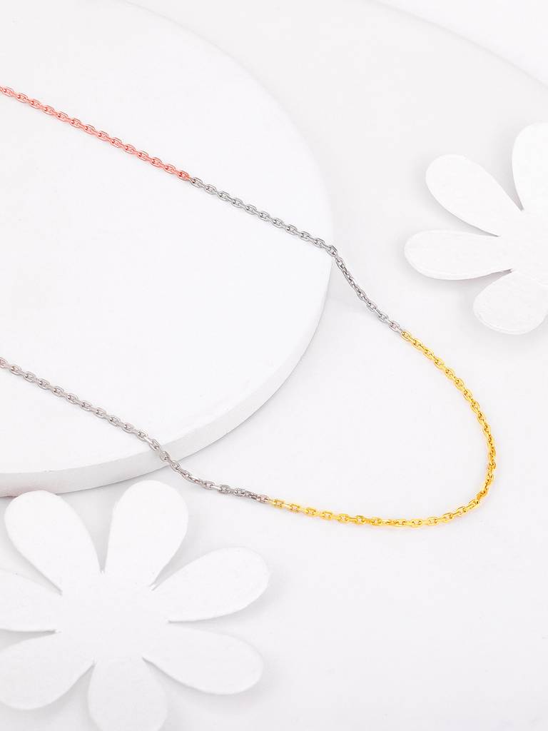 Giva 925 Sterling Silver Triple Blend Link Chain