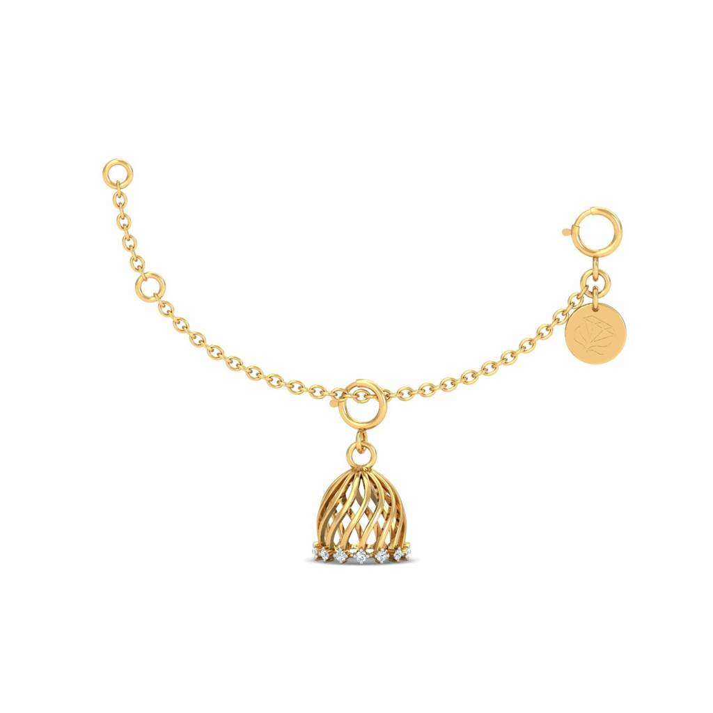 KuberBox 18K Yellow Gold Dome Charm