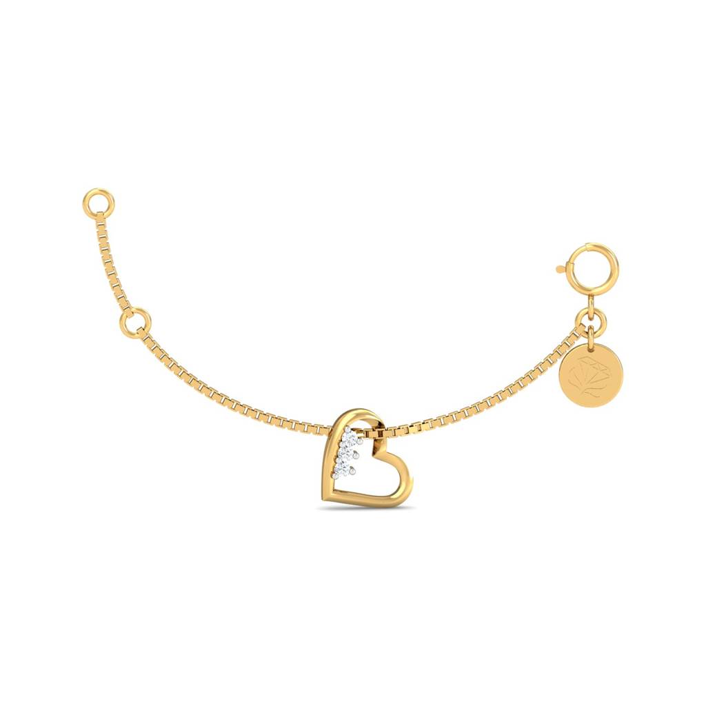 KuberBox 18K Yellow Gold Heartly Charm