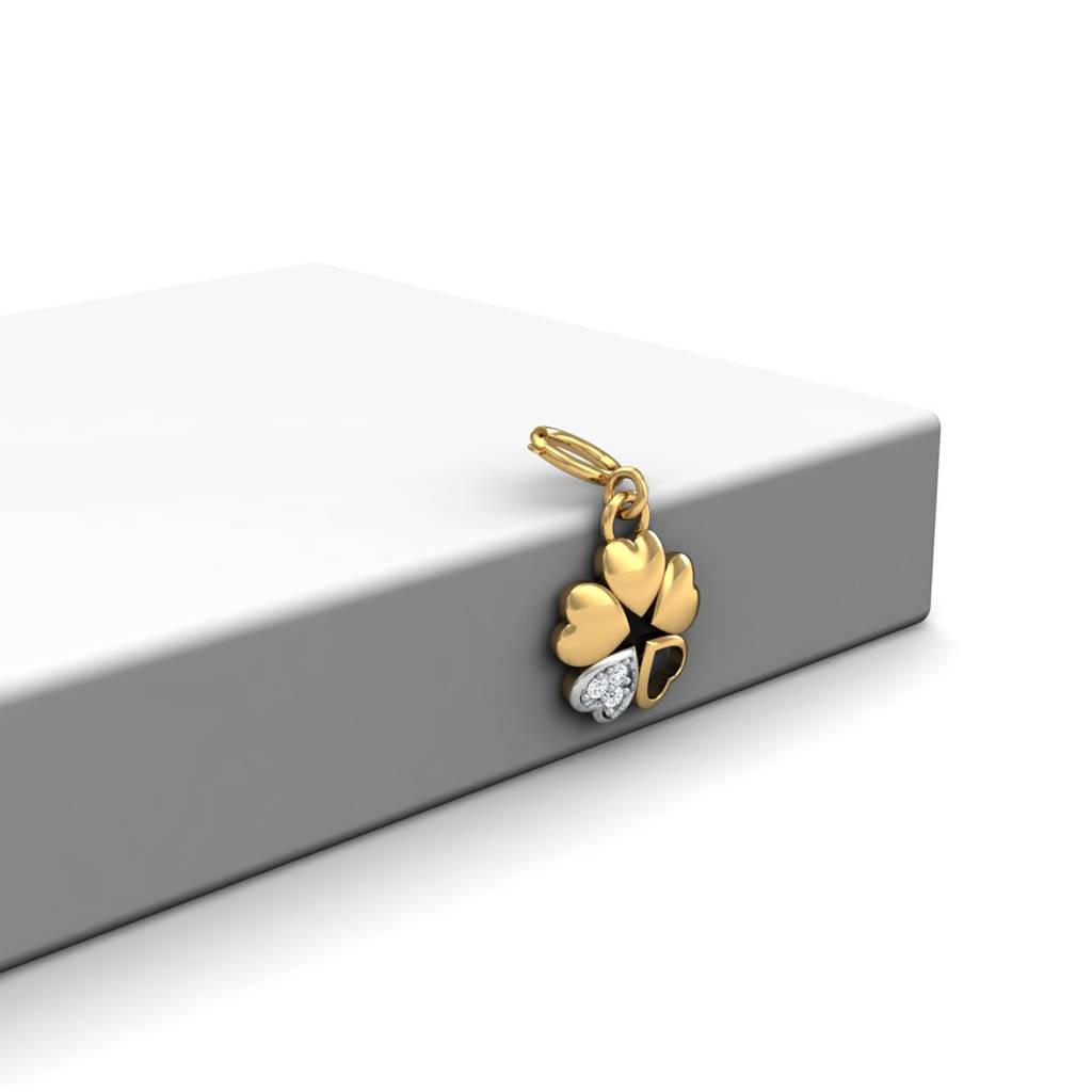 KuberBox 18K Yellow Gold Sweetheart Charm