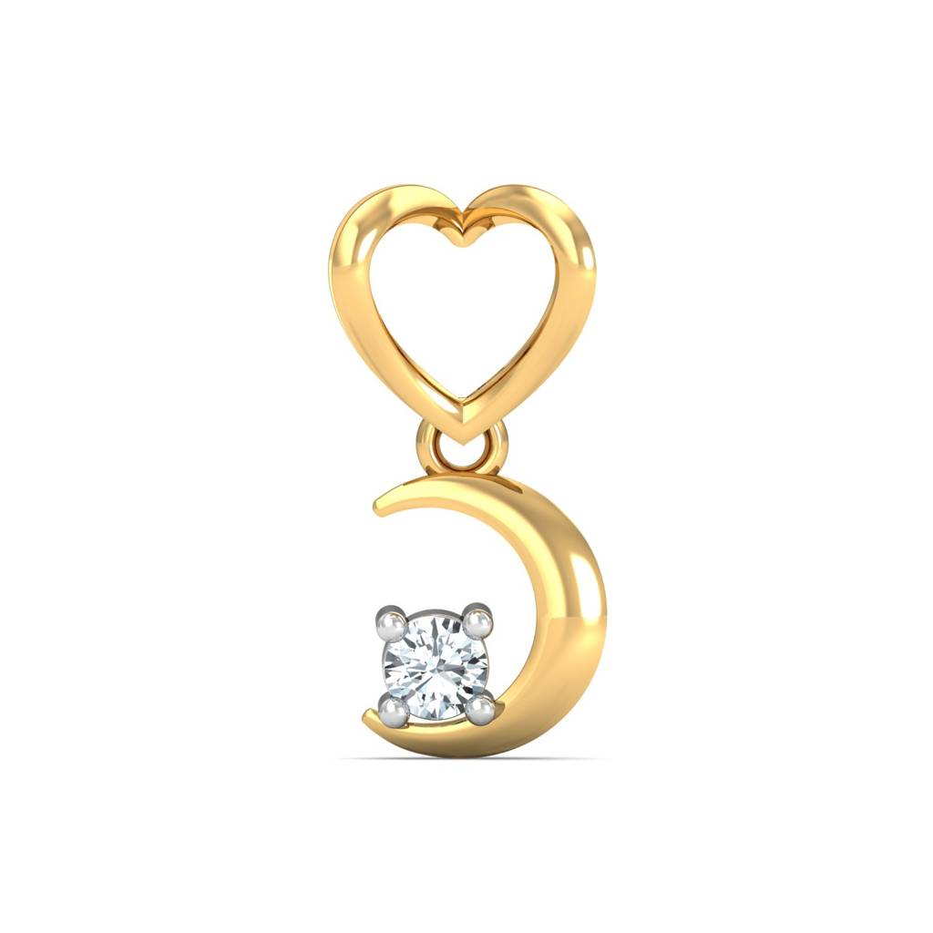 KuberBox 18K Yellow Gold Moonlit Charm