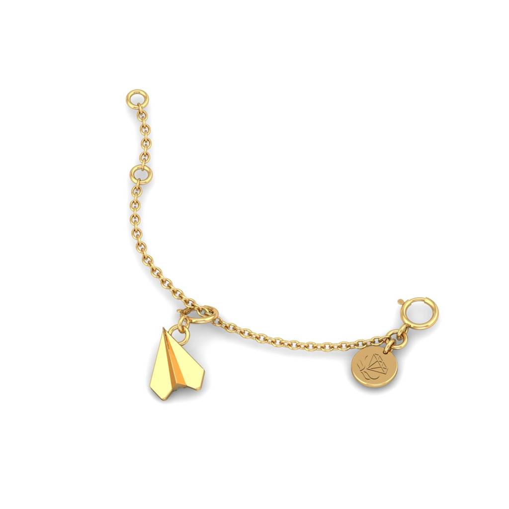 KuberBox 18K Yellow Gold Wanderlust Charm