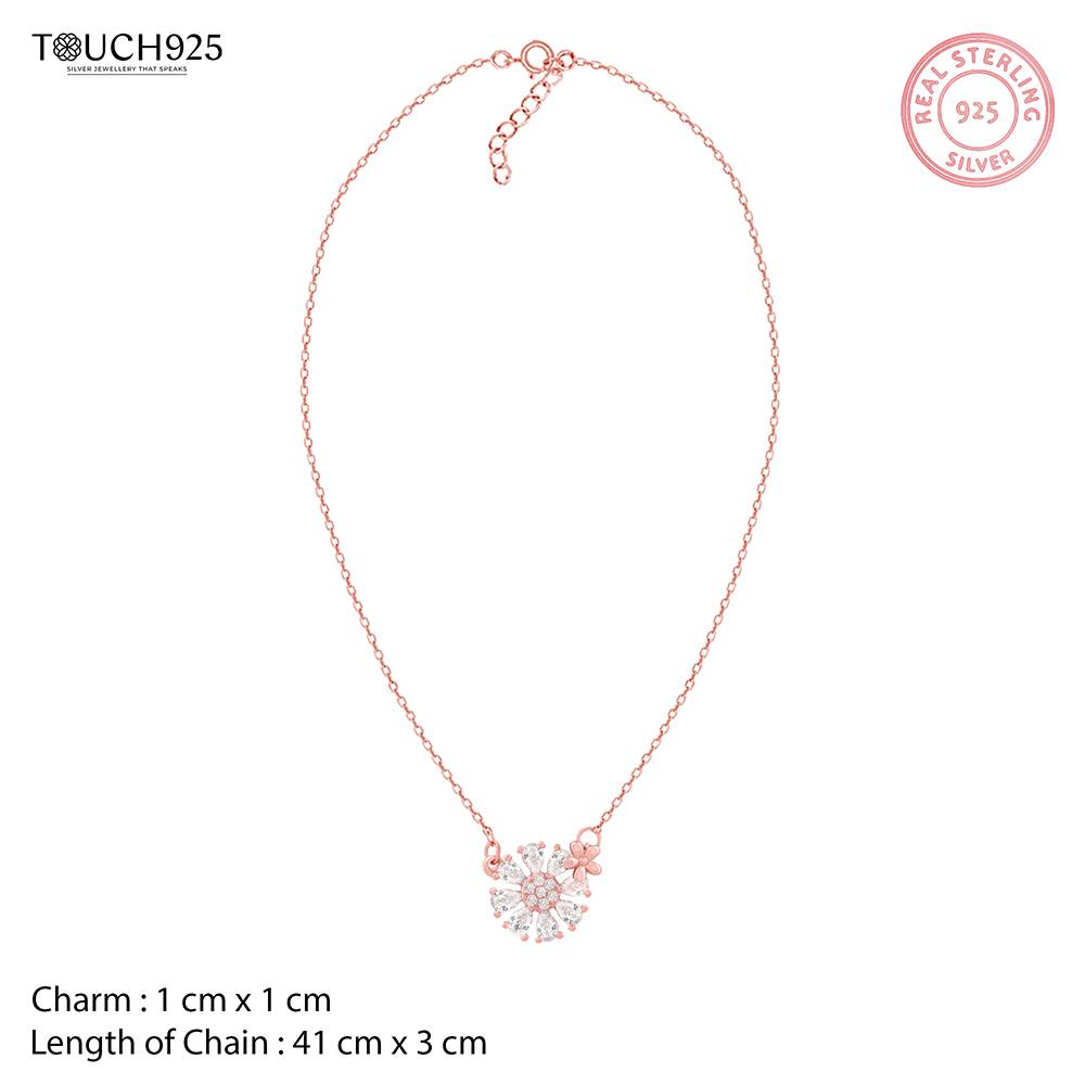 Daisy Cz Pendant Necklace : CHNC693
