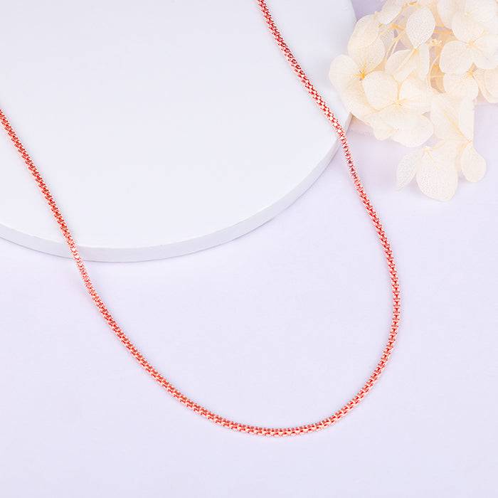 Giva 925 Sterling Silver Rose Gold Gorgeous Chain | Gifts For Women And Girls | With Certi : CH0107