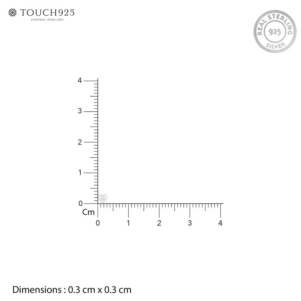 Love Dot Nose Pin : CMNP1300