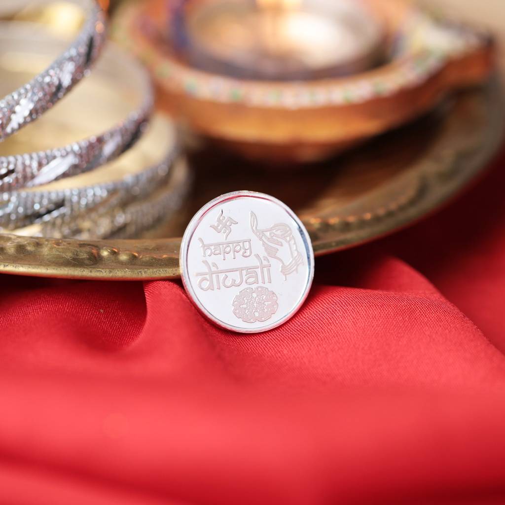 999 Silver Coin - Happy Diwali (5G) : CO0012