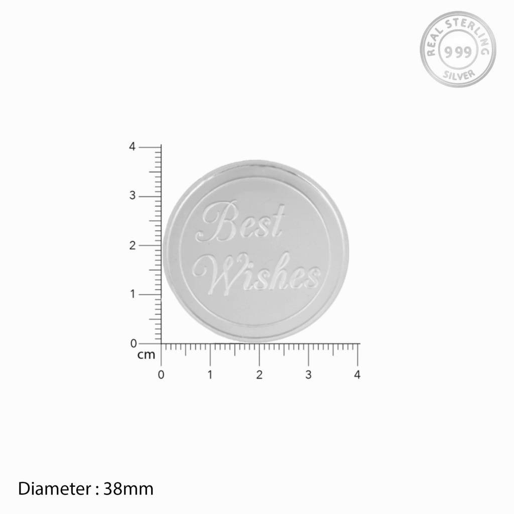 999 Silver Best Wishes Coin - 20G : CO0014