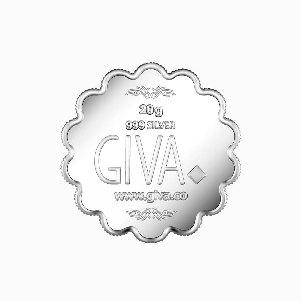 Giva 999 Silver Lakshmi And Ganesh Coin (20G) : CO026