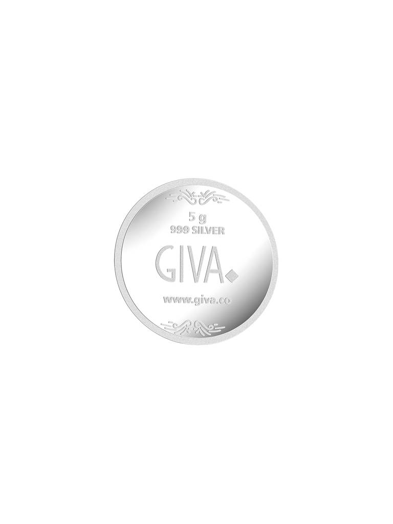 Giva 925 Silver Goddess Lakshmi Silver Coin - 5 G : CO040