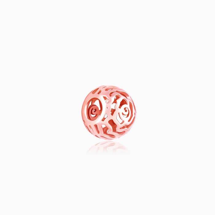 Giva 925 Sterling Silver Rose Gold Serinity Filigree Charm- Without Chain, Fits In Bracele : CR01