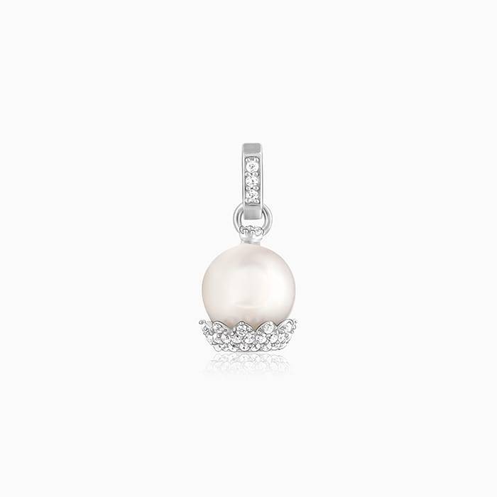 Giva 925 Sterling Silver My Pearl Basket Charm - Without Chain, Fits In Bracelet, Pendant  : CR034