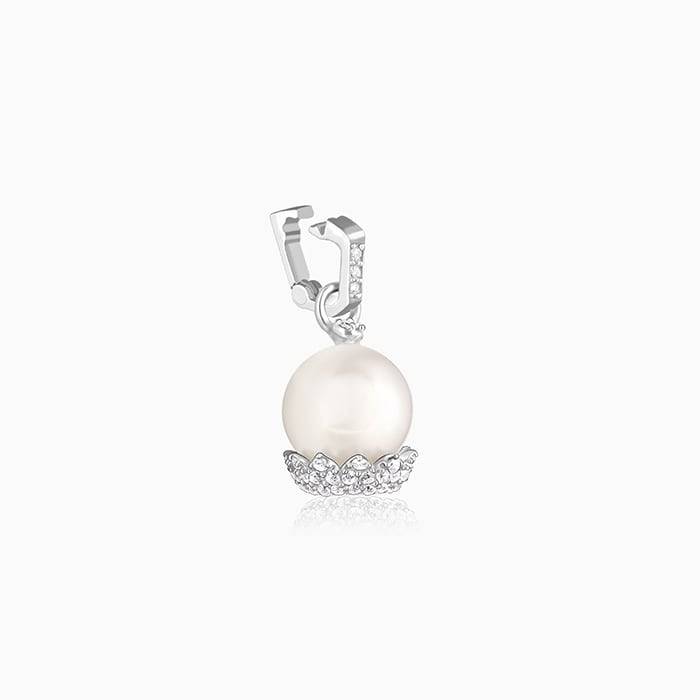 Giva 925 Sterling Silver My Pearl Basket Charm - Without Chain, Fits In Bracelet, Pendant  : CR034