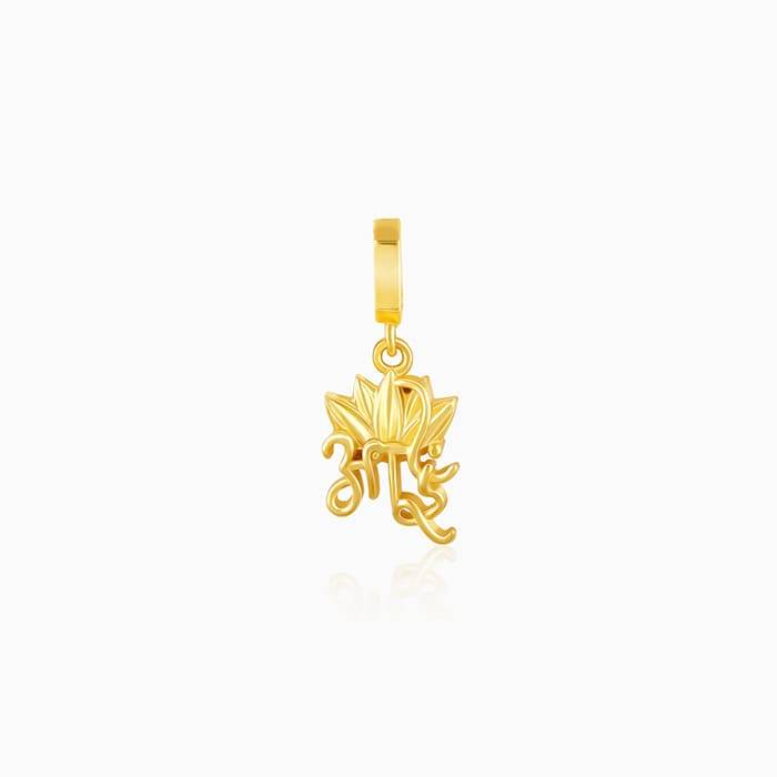 Giva 925 Sterling Silver Golden Aai Charm - Without Chain, Fits In Bracelet, Pendant And N : CR041