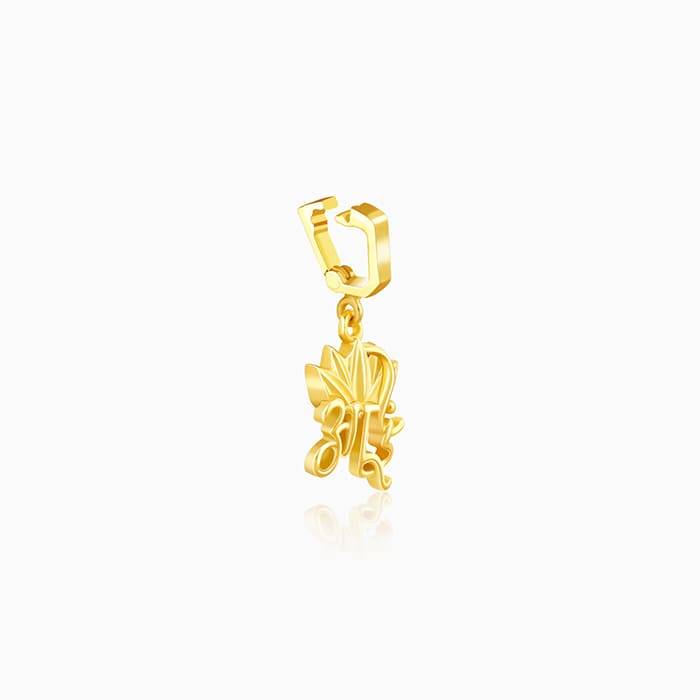 Giva 925 Sterling Silver Golden Aai Charm - Without Chain, Fits In Bracelet, Pendant And N : CR041