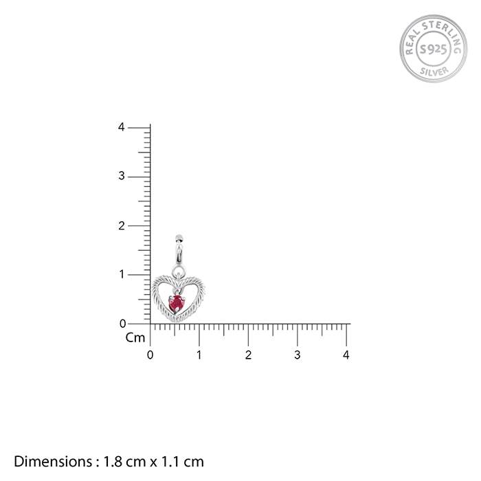 Giva 925 Sterling Silver I Am In Love With You Charm - Without Chain, Fits In Bracelet, Pe : CR044