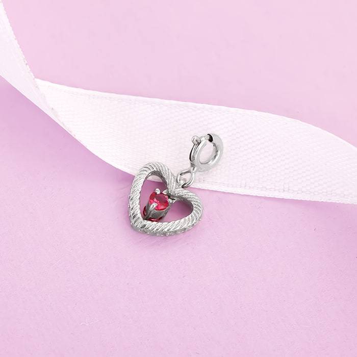 Giva 925 Sterling Silver I Am In Love With You Charm - Without Chain, Fits In Bracelet, Pe : CR044