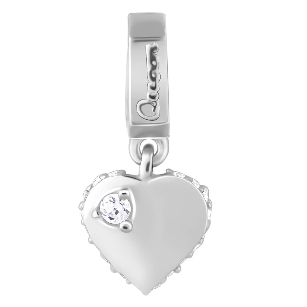 Giva 925 Sterling Silver Beating Heart Charm - Without Chain, Fits In Bracelet, Pendant And Necklace : CR04