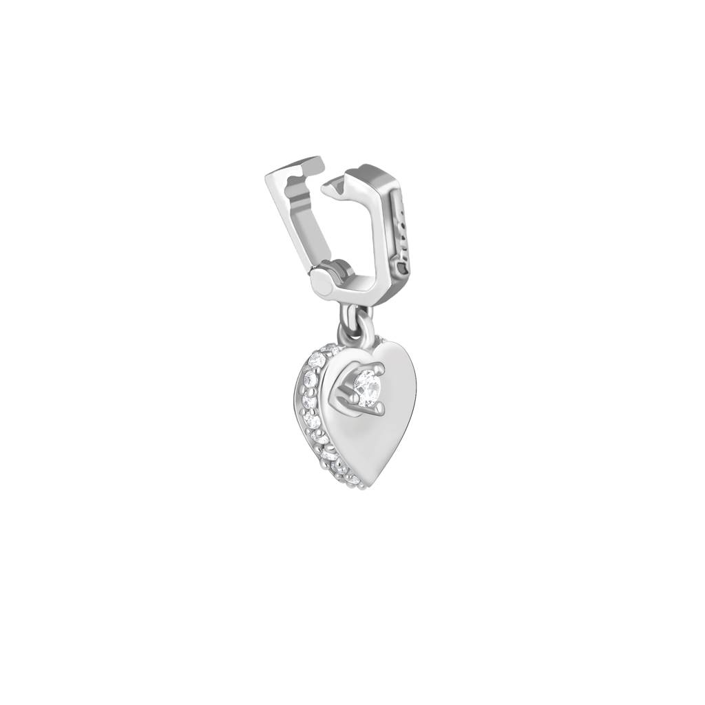 Giva 925 Sterling Silver Beating Heart Charm - Without Chain, Fits In Bracelet, Pendant And Necklace : CR04