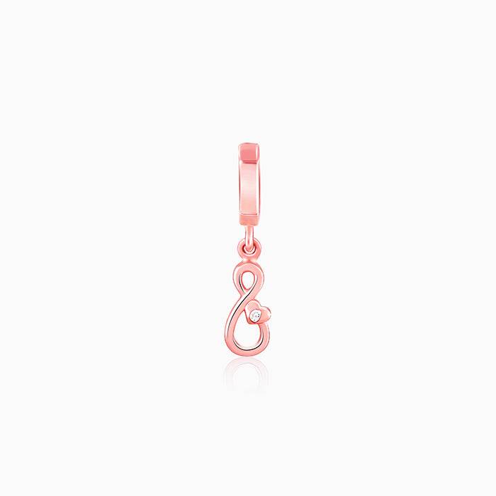Giva 925 Sterling Silver Rose Gold Everlasting Love Charm - Without Chain, Fits In Bracele : CR050