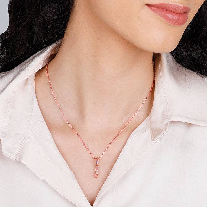 Giva 925 Sterling Silver Rose Gold Everlasting Love Charm - Without Chain, Fits In Bracele : CR050