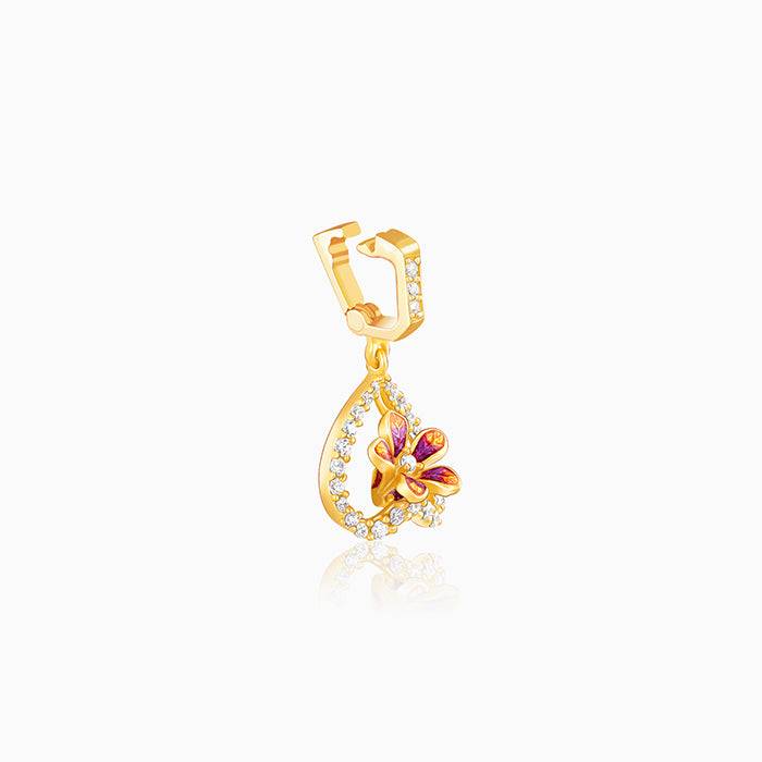 Giva 925 Sterling Silver Bhumi Golden Blissful Bell Mallow Charm- Without Chain, Fits In B : CR051