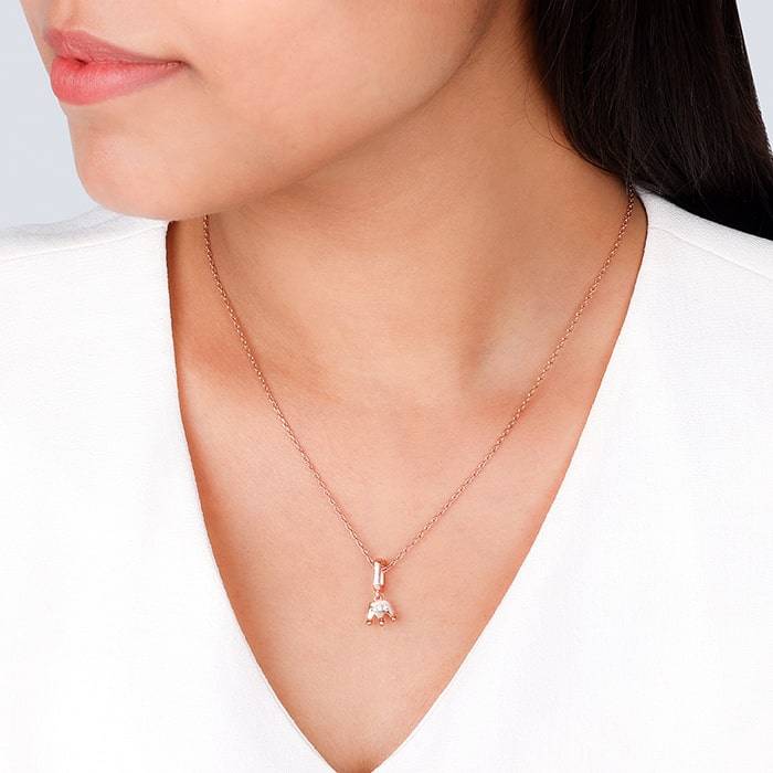 Giva 925 Sterling Silver Rose Gold Radiant Crown Charm- Without Chain, Fits In Bracelet, P : CR05