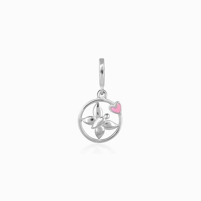 Silver Butterfly Charm : CR07