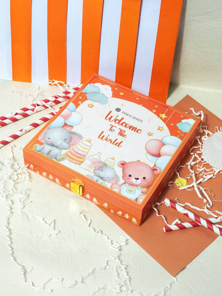 999 Silver Musical Welcome Baby Coin Box (5 Coins) : CS11