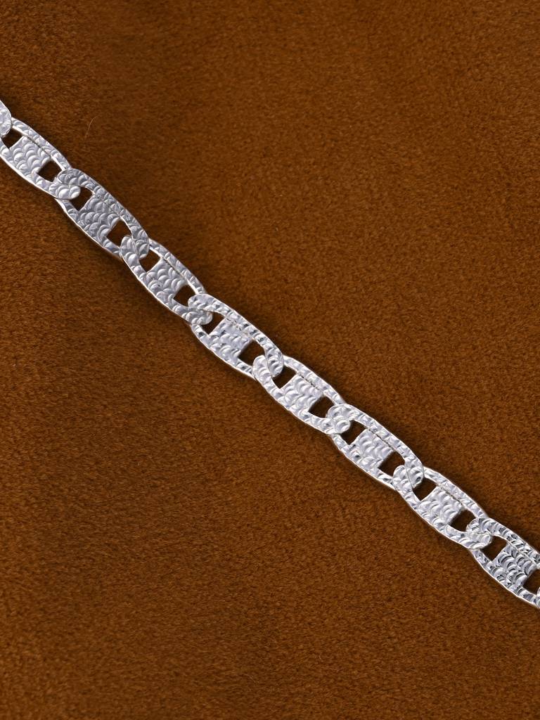 Pure 925 Sterling Silver Designer Men Bracelet In 8 Inches Gift For Men & Boys With Certificate Of Authenticity & 92 : CSBRM13