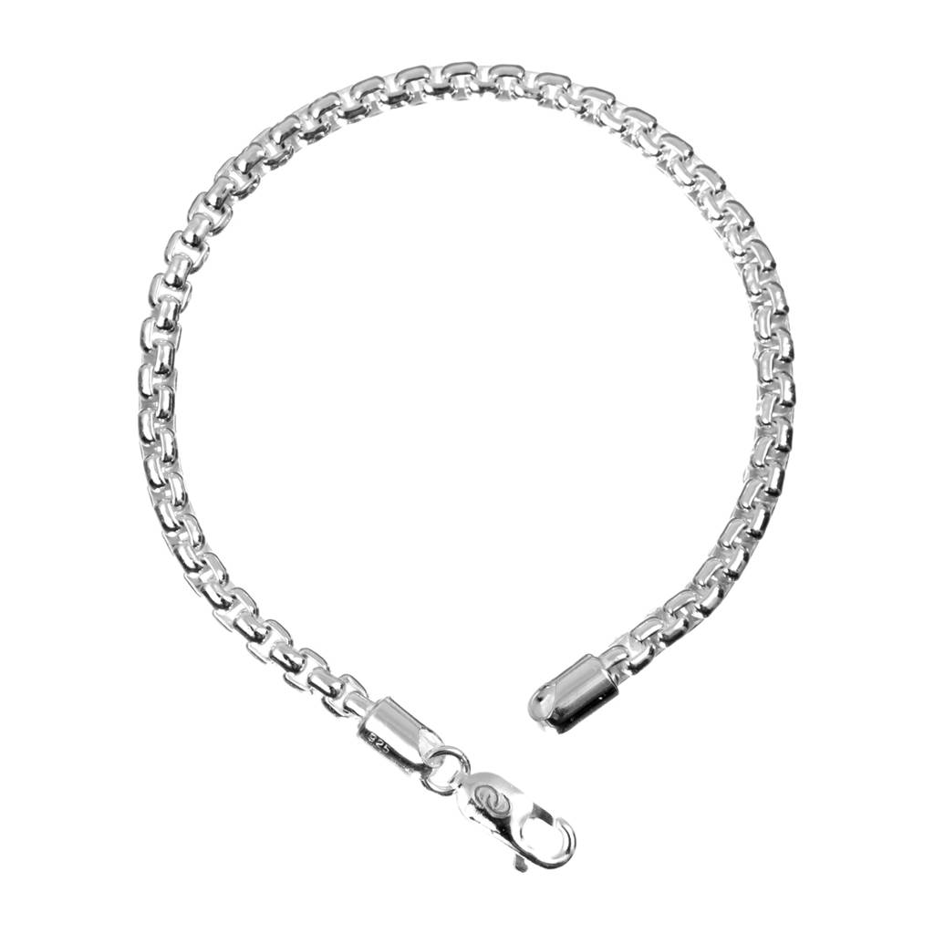 Anti-Tarnish 925 Sterling Silver Bracelet 8 Inch Gift For Men & Boys : CSBRM8