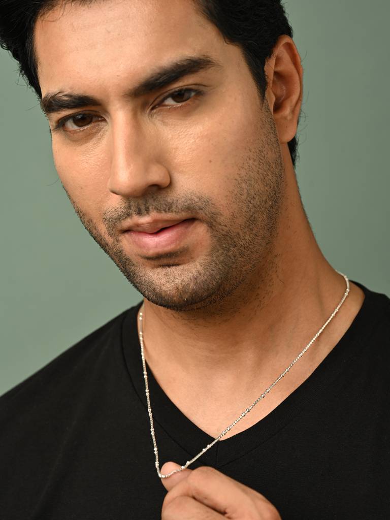 925 Silver Ball Men Chain Necklace In 24 Inches Gift For Men & Boys With Certificate Of Authenticity & 925 Stamp : CSCHAINM10_24