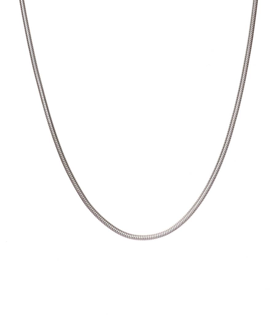 Anti-Tarnish 925 Sterling Silver Snake Chain Necklace In 24 Inches For Men & Boys : CSCHAINM2_24