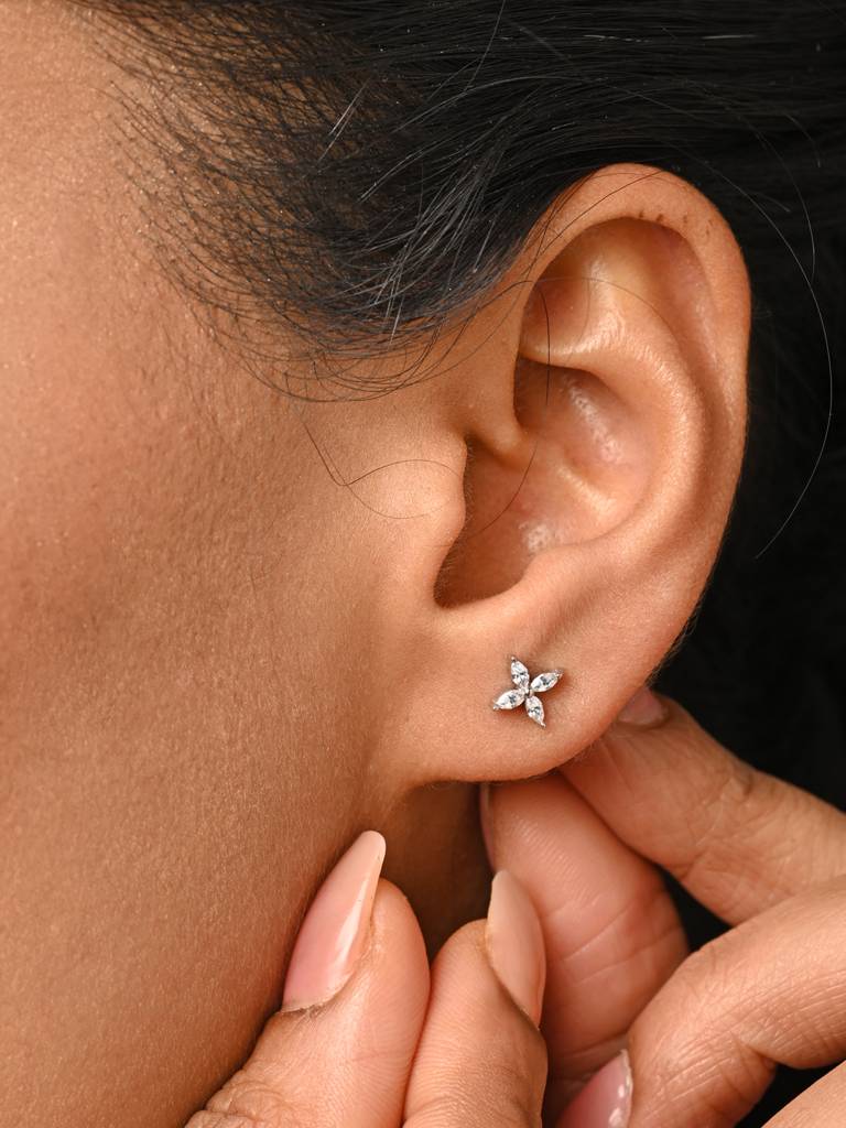 925 Sterling Silver Minimal Daily Wear Classic Studs Earrings For Kids & Girls : CSE13