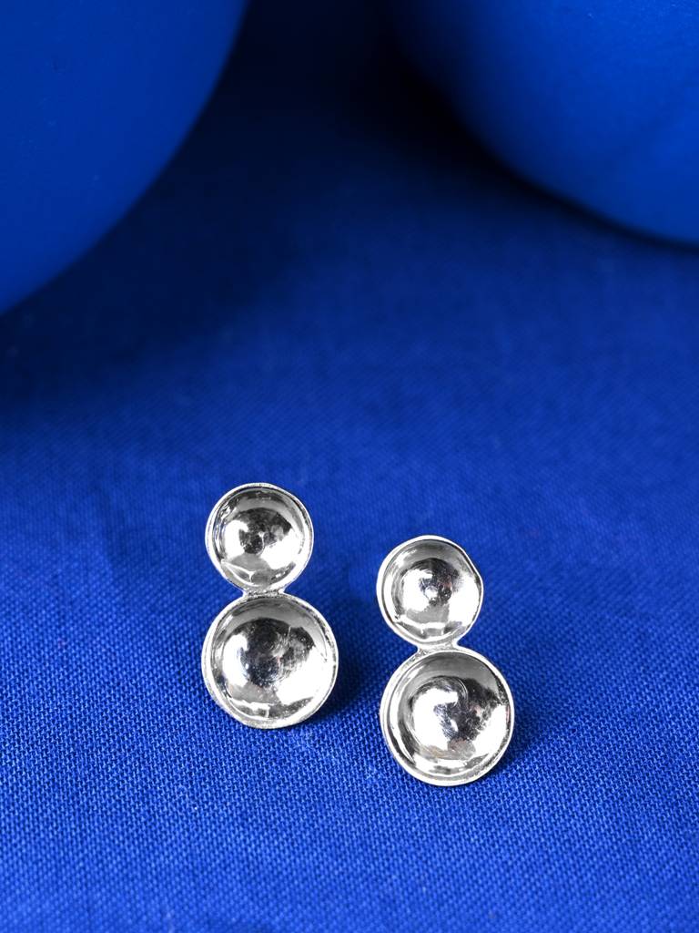 925 Sterling Silver Platinum Plated Anais Earrings Gift For Women & Girls : CSE29