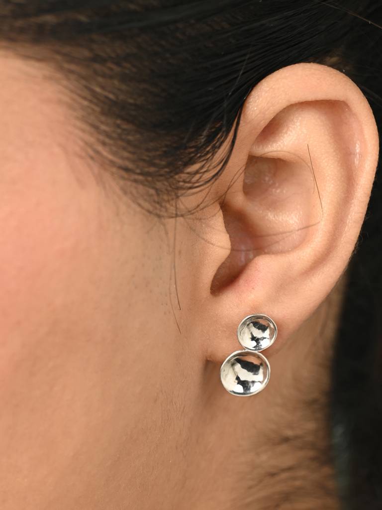 925 Sterling Silver Platinum Plated Anais Earrings Gift For Women & Girls : CSE29