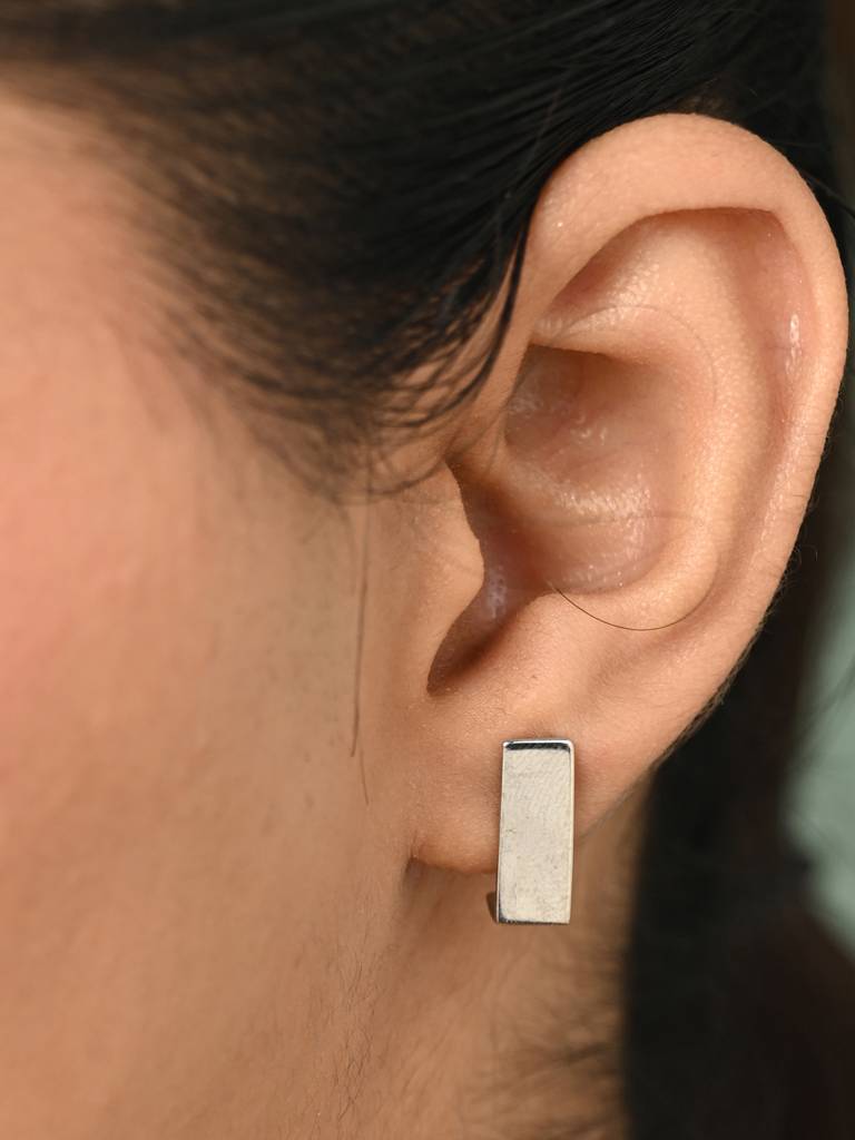 925 Sterling Silver Platinum Plated Saskia Earrings Gift For Women & Girls : CSE31