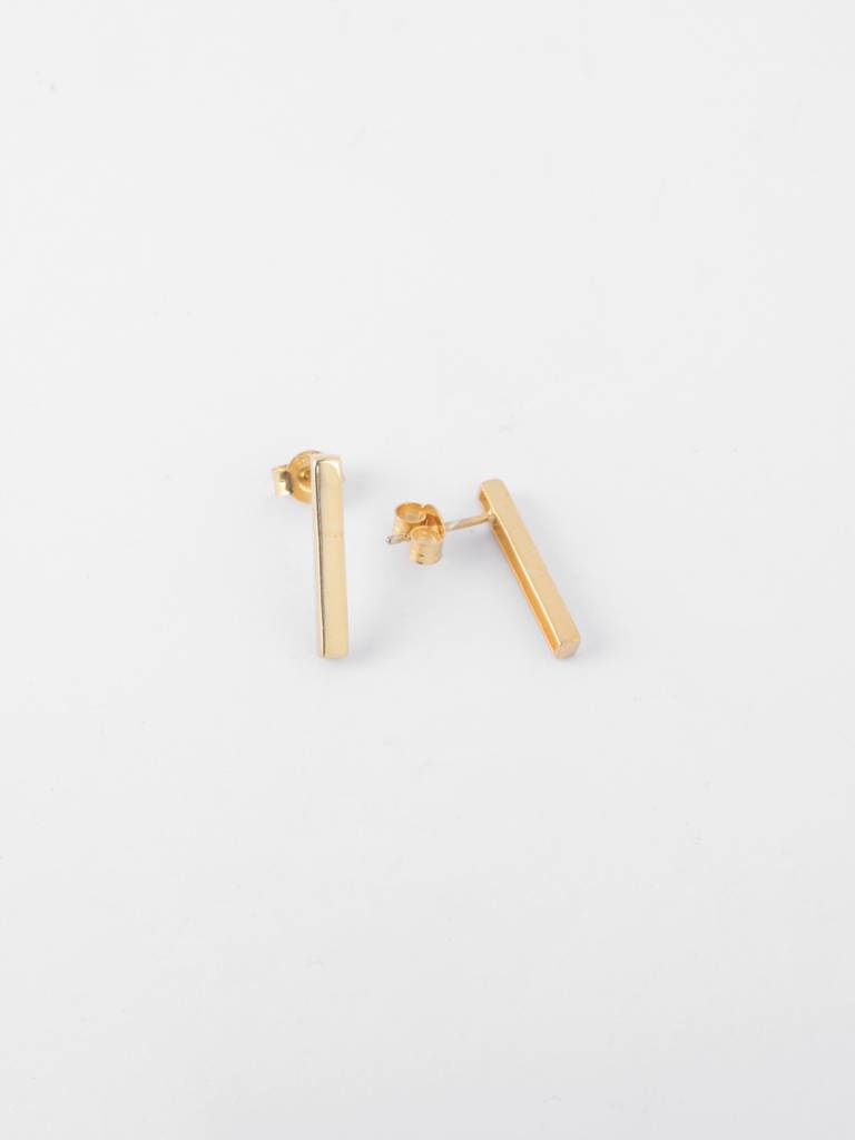 925 Sterling Silver Gold Plated Ines Earrings Gift For Women & Girls : CSE32