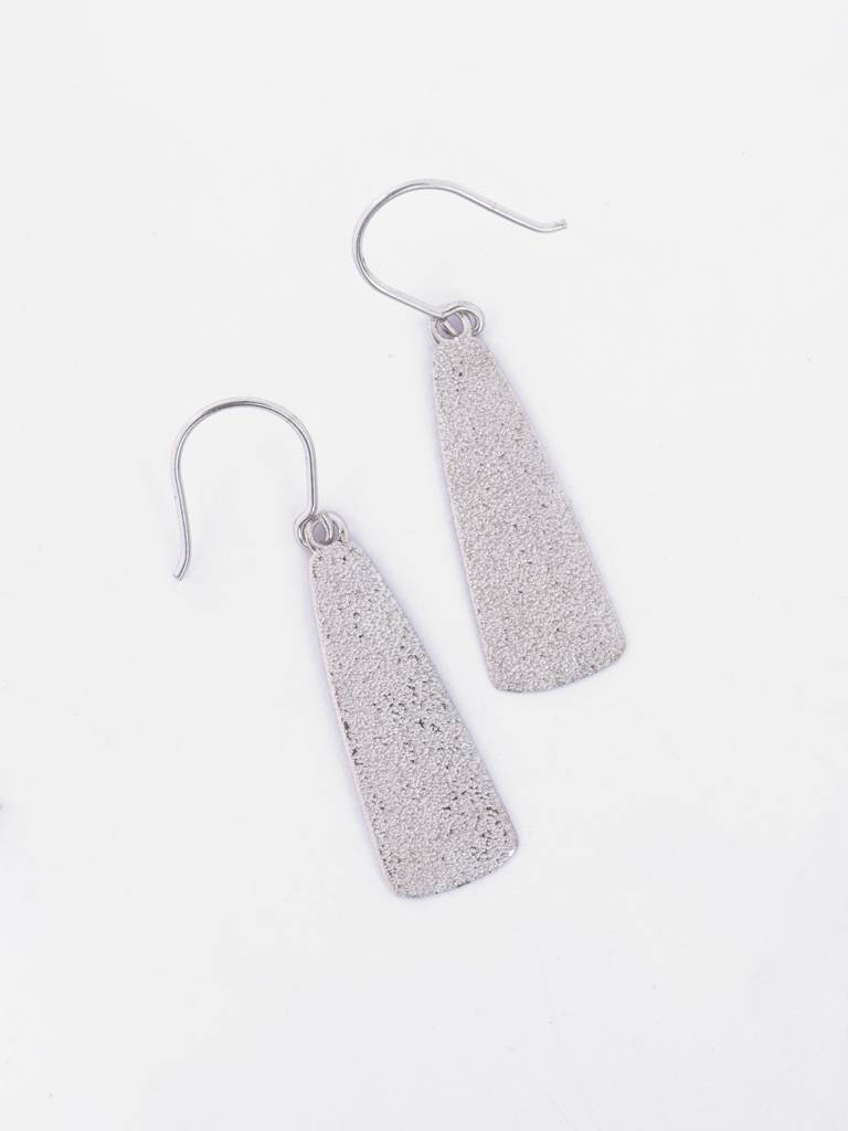 925 Sterling Silver Platinum Plated Evie Crystal Finsih Earrings Gift For Women & Girls : CSE47