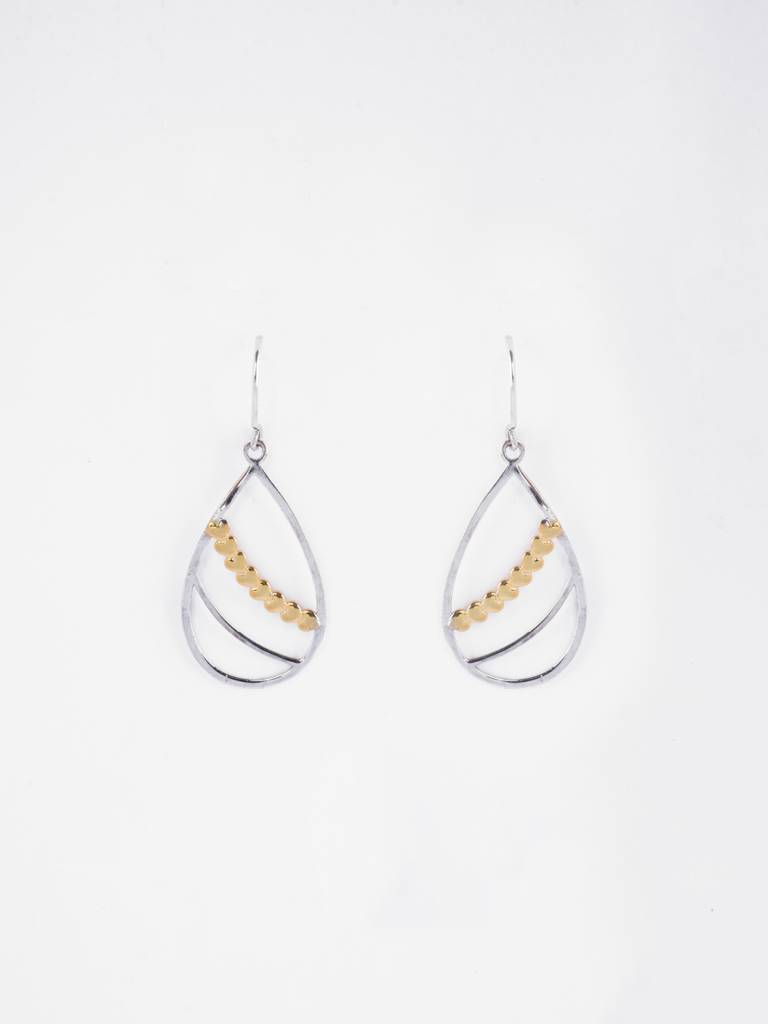 925 Sterling Silver Gold Plated Emery Long Earrings Gift For Women & Girls : CSE51