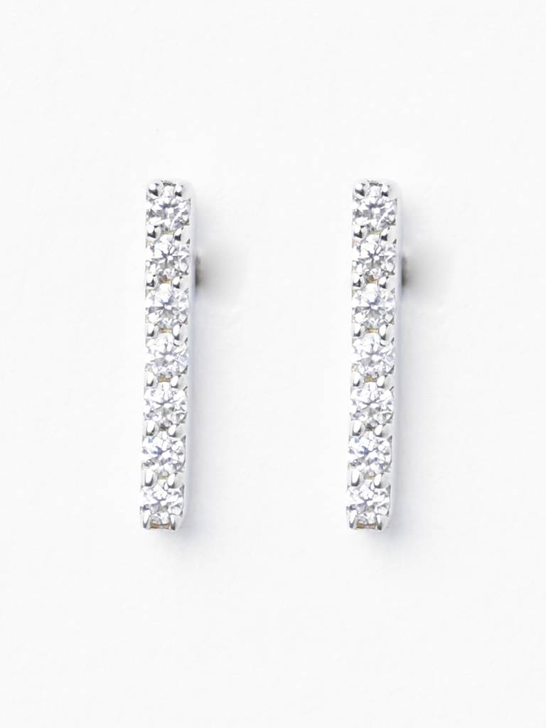 925 Sterling Silver Minimal Daily Wear Bar Studs Earrings For Kids & Girls : CSE8