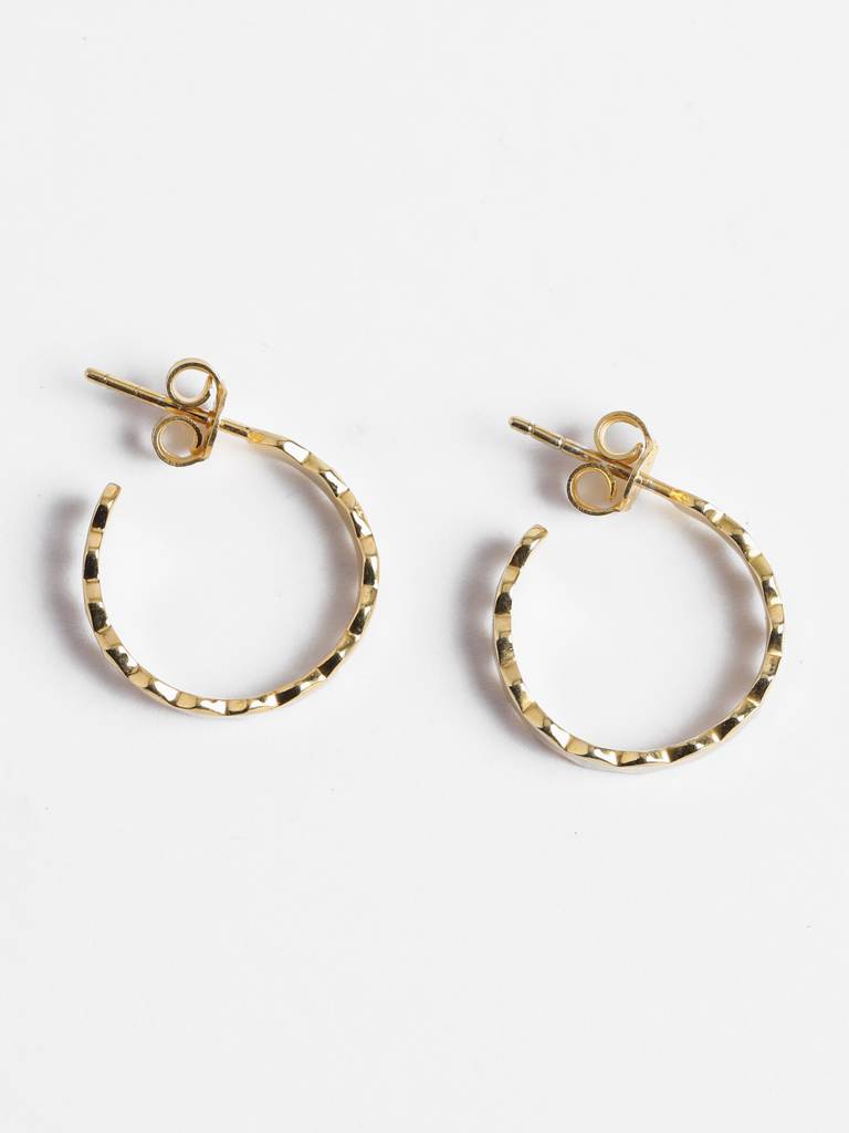 925 Sterling Silver Gold Rhodium Plated Ania Hoop Earrings Gift For Women & Girls : CSHDE36