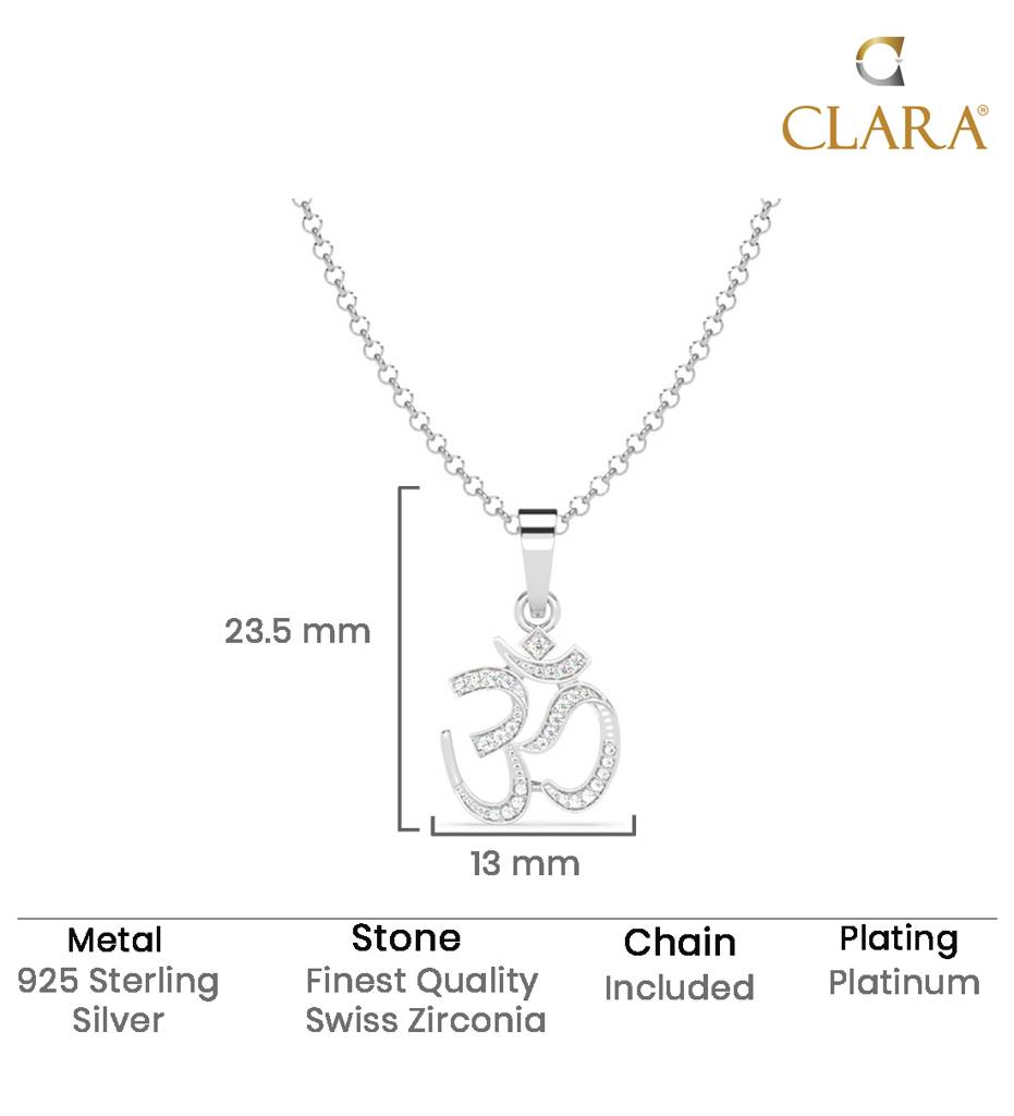 925 Shine Om Men Chain Pendant : CSMNP11