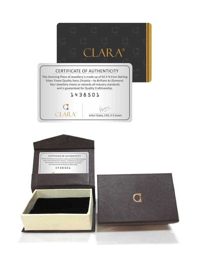 Clara Silver Morsal Real Pearl Earrings : CSPCZE36