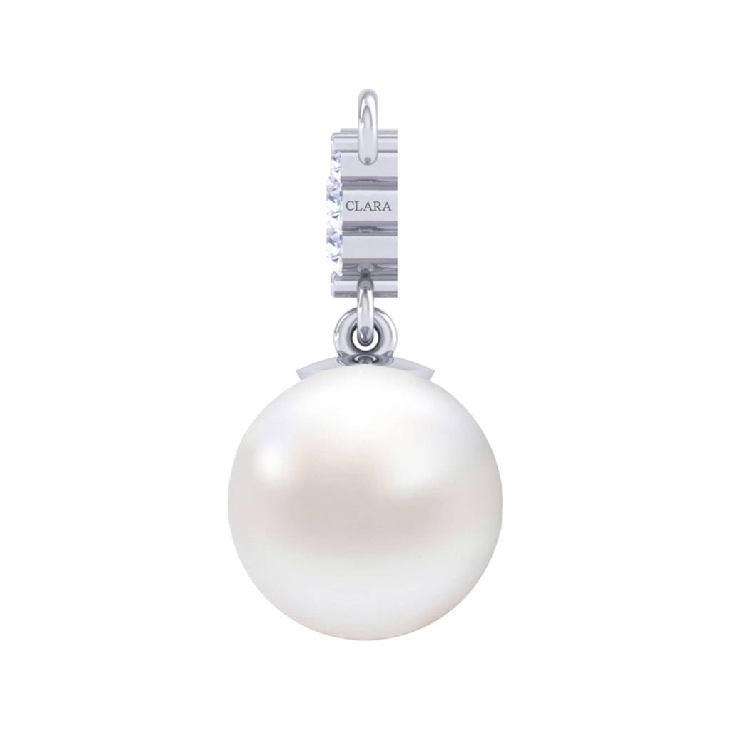 925 Sterling Silver Classic Pearl Pendant With Chain Gift For Women And Girls-Cspczp12 : CSPCZP12