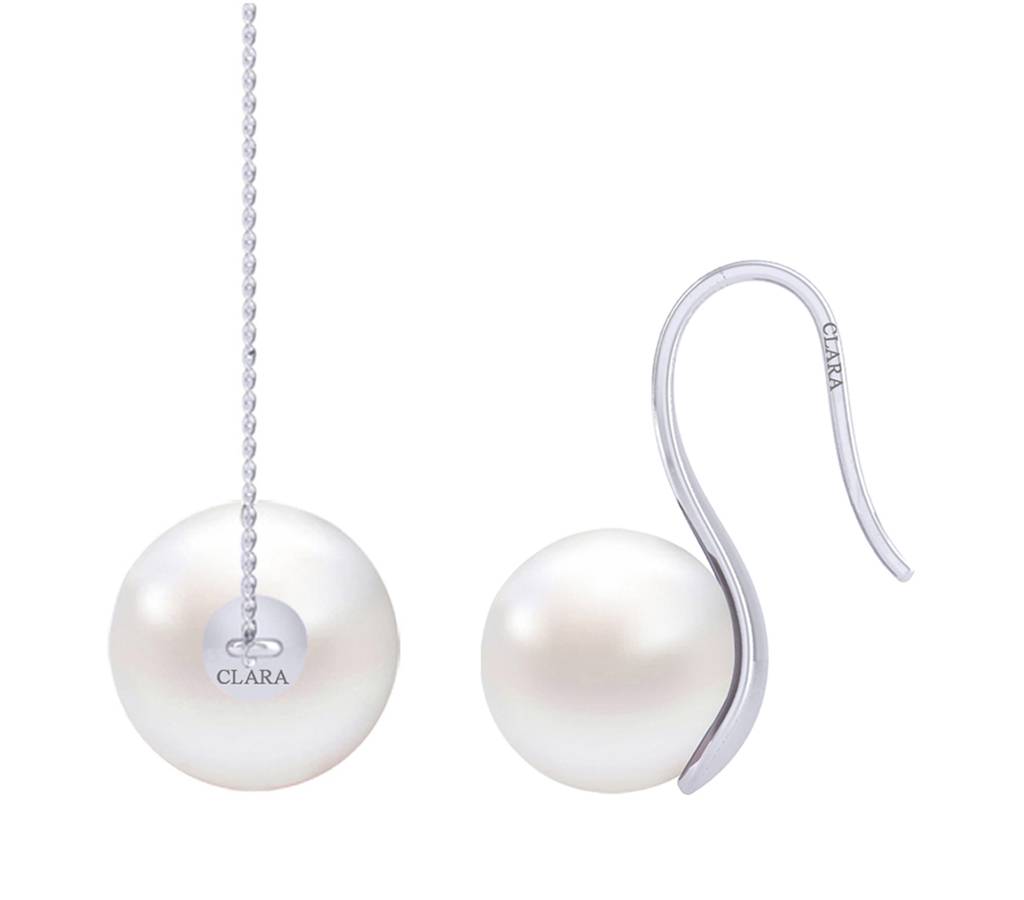 925 Sterling Silver Classic Pearl Pendant Earrings Chain Jewellery Set Gift For Women And Girls-Cspczp7E3 : CSPCZP7E3